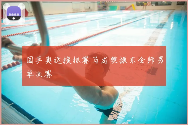 国乒奥运模拟赛马龙樊振东会师男单决赛